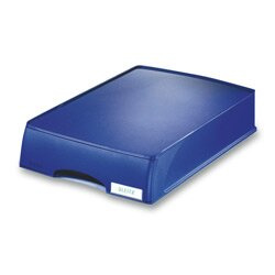 Leitz Plus - plně uzavřený kancelářský odkladač - modrý