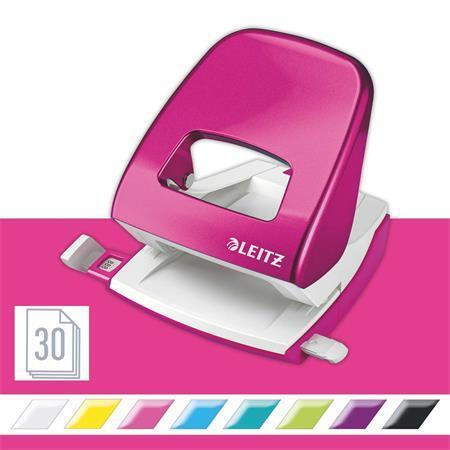 Děrovačka LEITZ NeXXt 5008 WOW metalická růžová