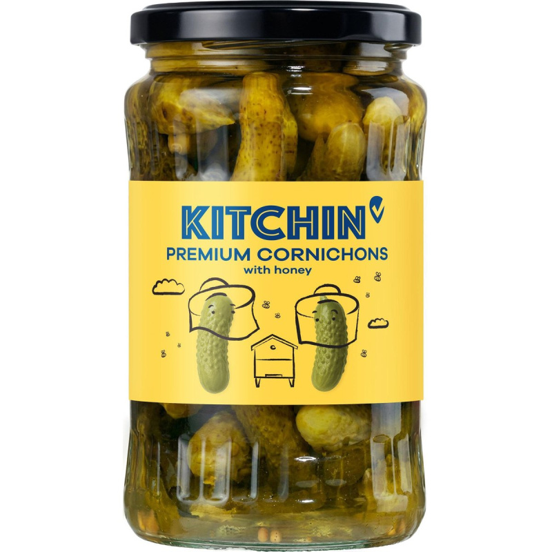 Kitchin Premium Cornichons okurky s medem