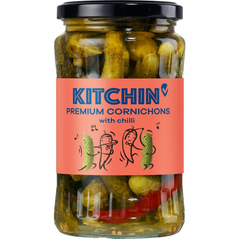 Kitchin Premium Cornichons okurky s chilli