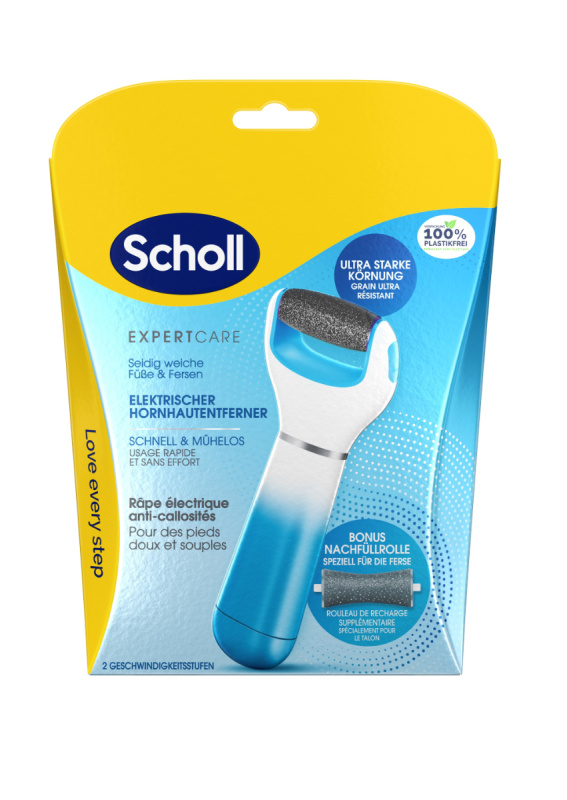 Scholl Expert Care Velvet Smooth elektrický pilník na chodidla 1 ks