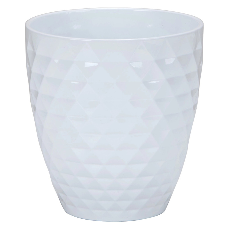 Scheurich Obal na orchideje 632 Alaska bílý průměr 14 cm