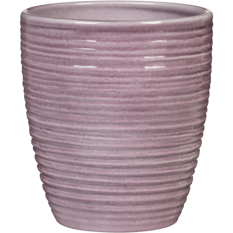 Scheurich Obal na květináč na orchideje Glass Malva, pr. 12,3 x 14 cm