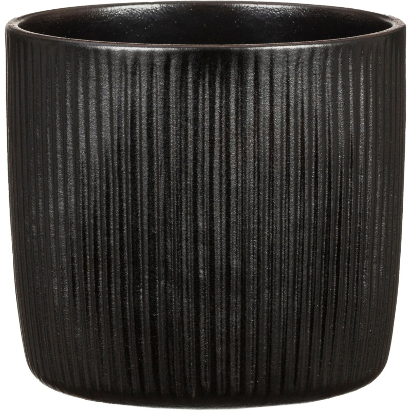 Scheurich Obal na květináč Solido Linea 909 Ebano, pr. 15 cm