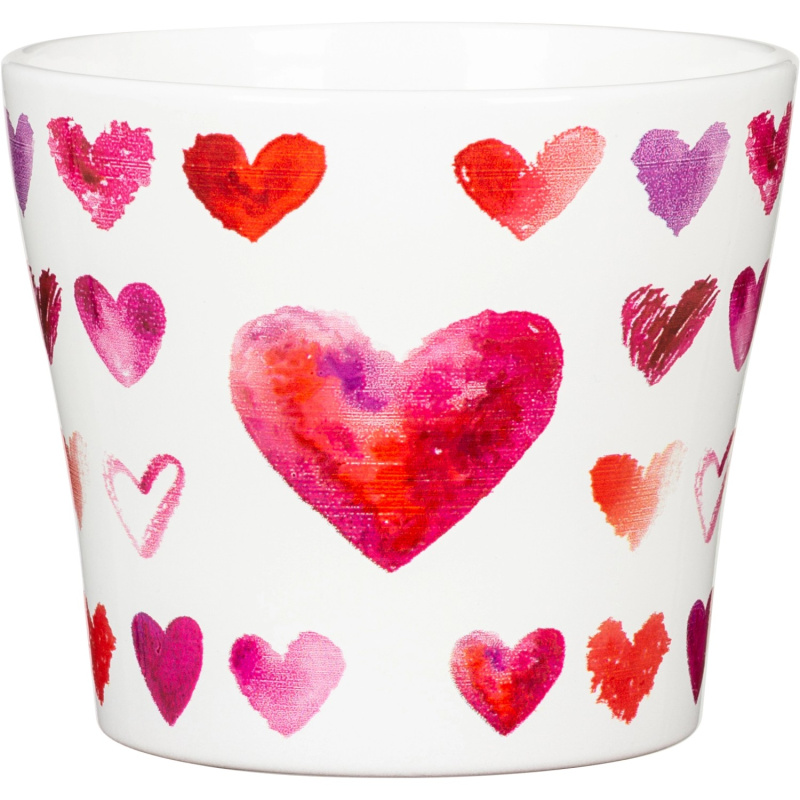 Scheurich Obal na květináč 808 Heartbeat, pr. 13 x 11,2 cm