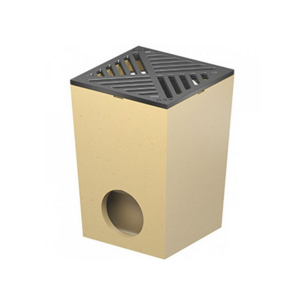 Vpust dvorní s litinovým roštem ACO Self 250×250 mm