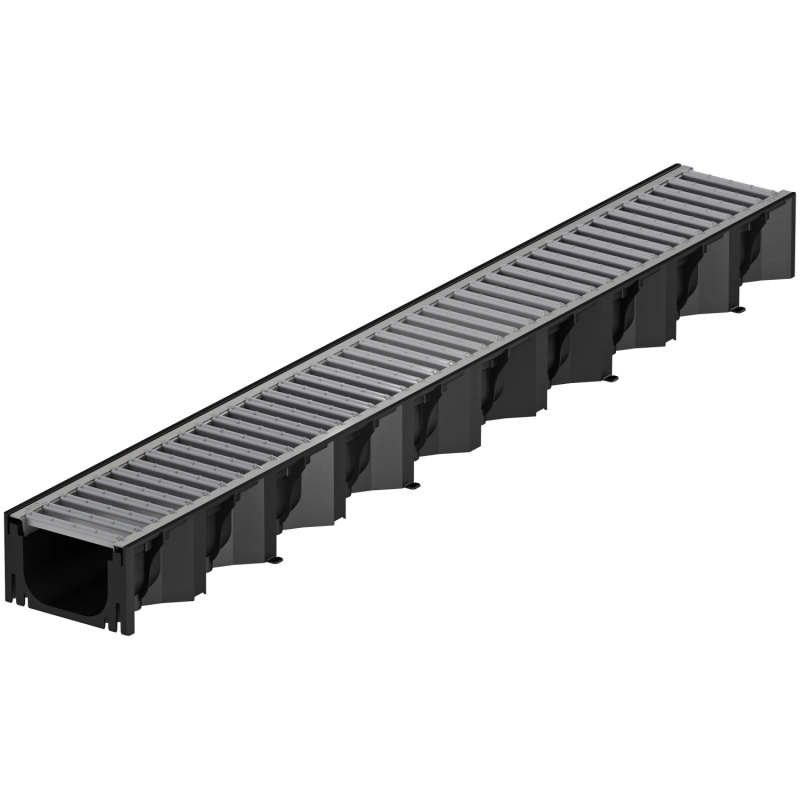 Žlab s pozinkovaným roštem ACO Hexaline 1,0 m