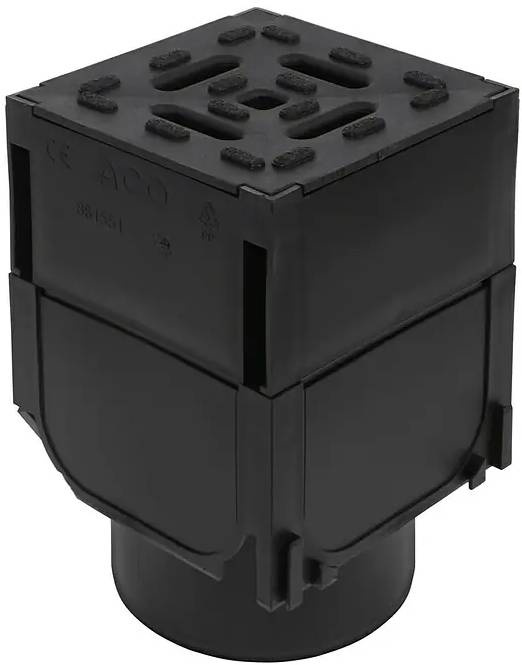 Spojka pro plastový žlab ACO Hexaline 2.0 / 12,5 x 12,5 x 13,8 cm / černá Varianta: ivi1