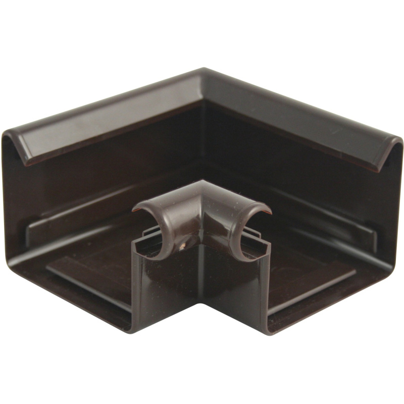 Marley Simplex Roh okapového žlabu vnitřní plastový RAL 8017 hnědý RG 70