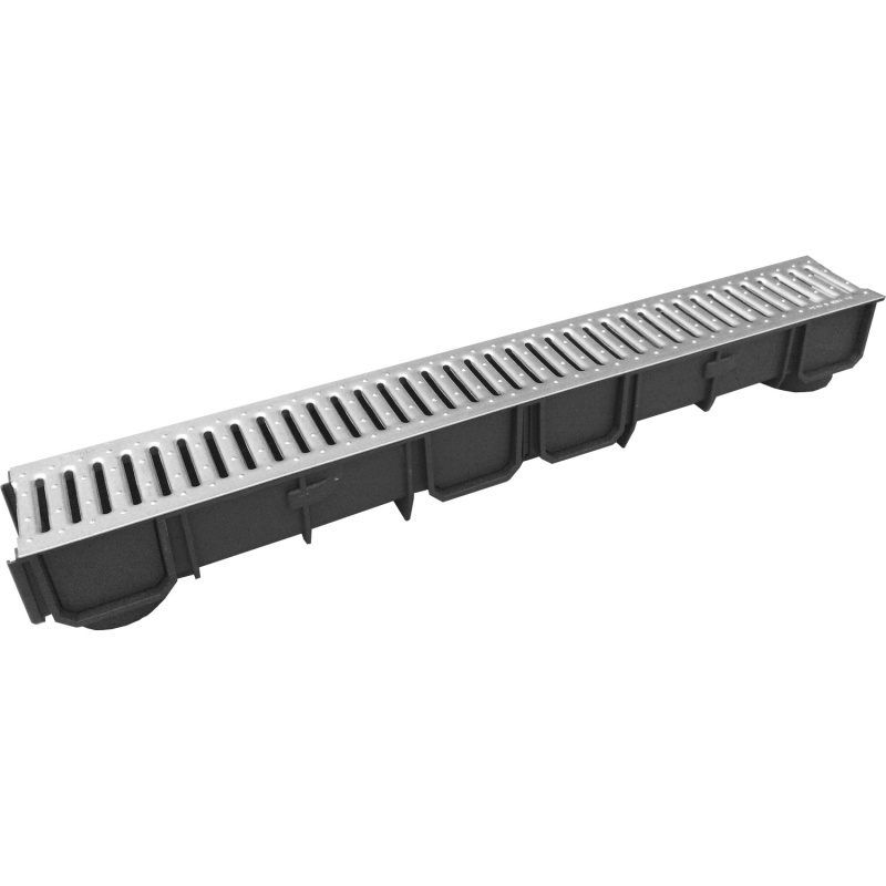 Marley Odvodňovací žlab A15 Solid pozinkovaný 1 m