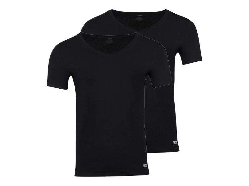 Looks by Wolfgang Joop Pánské spodní triko "Slim Fit", 2 kusy (černá, XL)