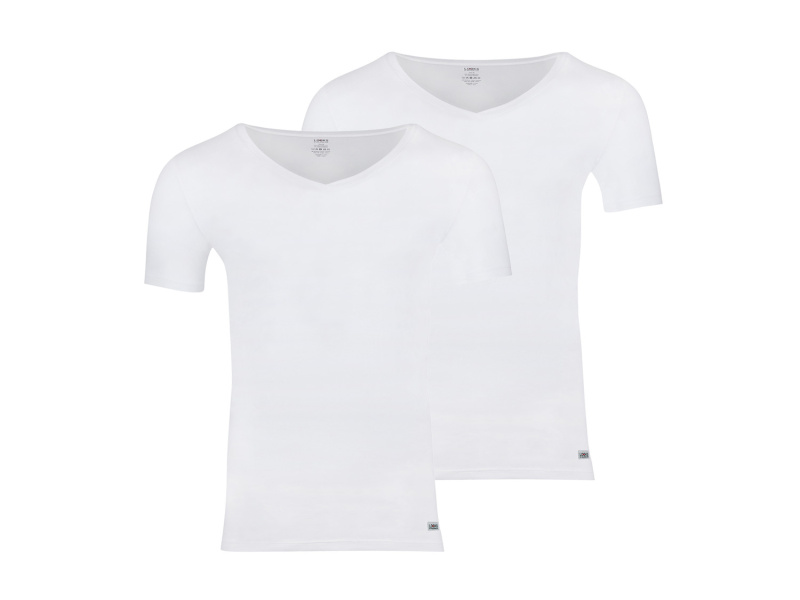 Looks by Wolfgang Joop Pánské spodní triko "Slim Fit", 2 kusy (bílá, L)