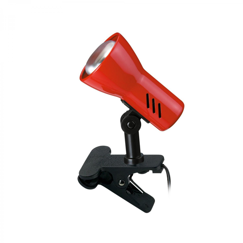Lampa Briloner na klipu - E14, v.115 mm Barva: Červená