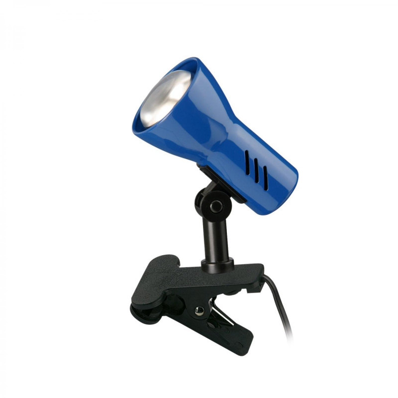 Lampa Briloner na klipu - E14, v.115 mm Barva: Modrá