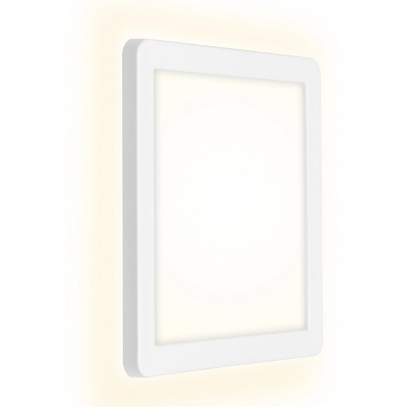 Brilo Venkovní LED svítidlo Frankfurt hranaté bílé 190 x 190 x 28 mm