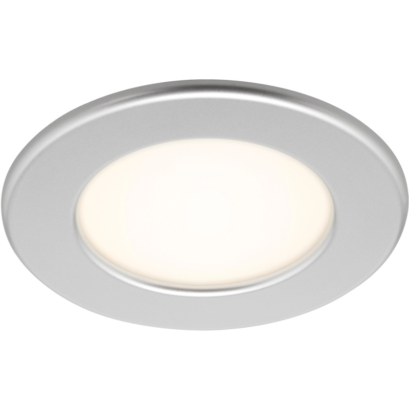 Brilo Vestavné LED svítidlo Thin 1 ks, matný chrom, pr. 115 mm