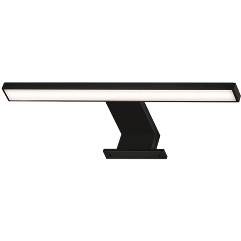 Brilo Zrcadlové LED svítidlo Dun, 5 W, černé, 3,6 x 30 x 10,3 cm