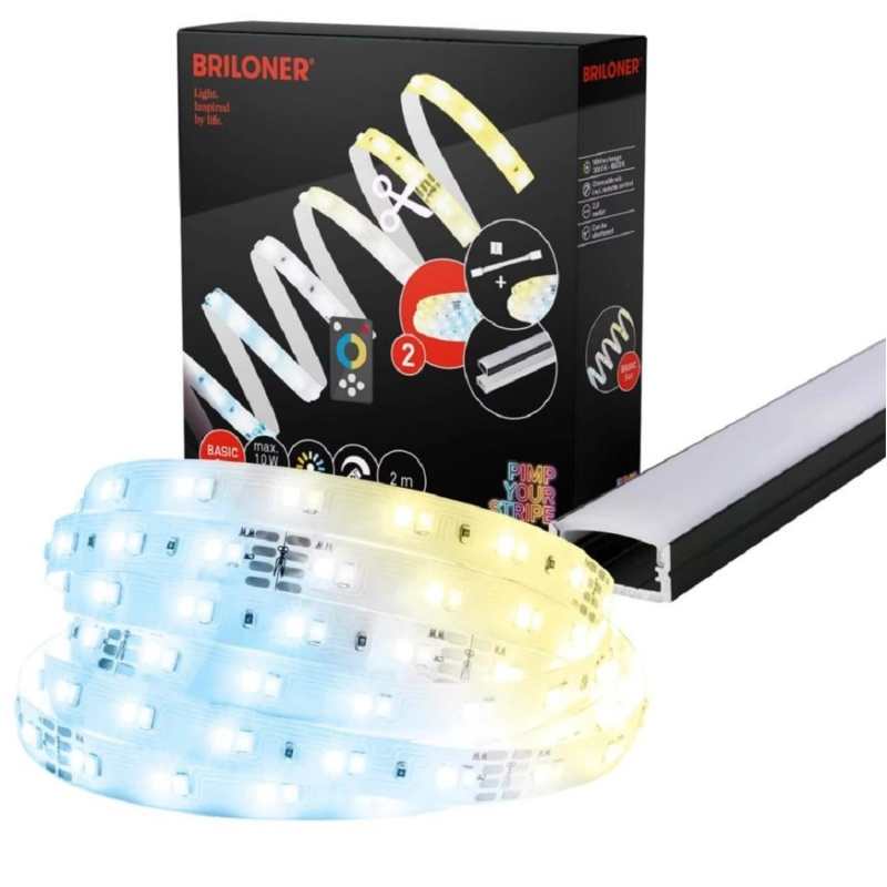 Briloner LED pásek samolepicí CCT, základní sada, 224 diod, 2 m