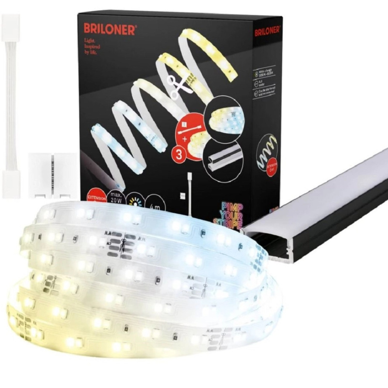 Briloner LED pásek samolepicí CCT, doplňková sada, 4 m