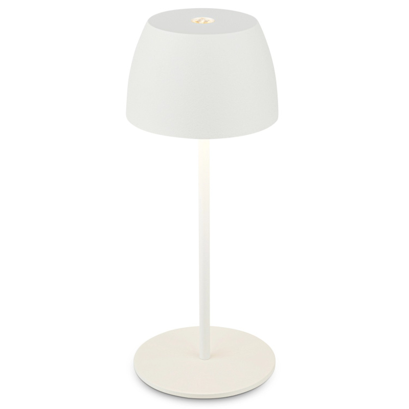 Briloner Dobíjecí stolní lampa Serina Mini 2,5W 150lm 2700K bílá pr. 8x20 cm