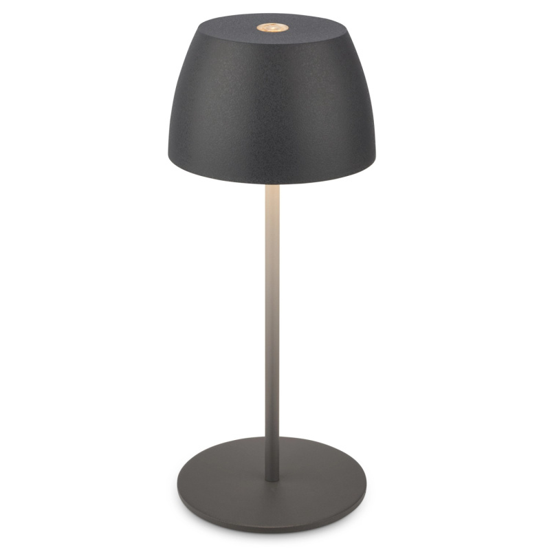 Briloner Dobíjecí stolní lampa Serina Mini 2,5W 150lm 2700K antracit pr. 8x20 cm