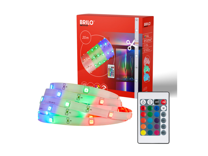 Briloner RGB LED Flexibilní pásek (20 / 30 m) (20m)