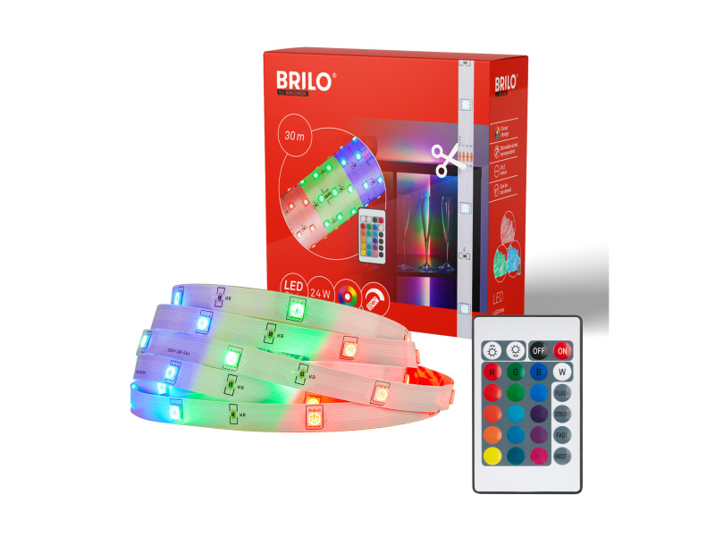 Briloner RGB LED Flexibilní pásek (20 / 30 m) (30m)