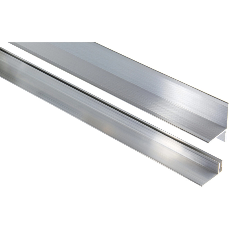 Kovalex Nástěnná zakončovací lišta prkna WPC hliníková 2500 x 40 x 68 mm