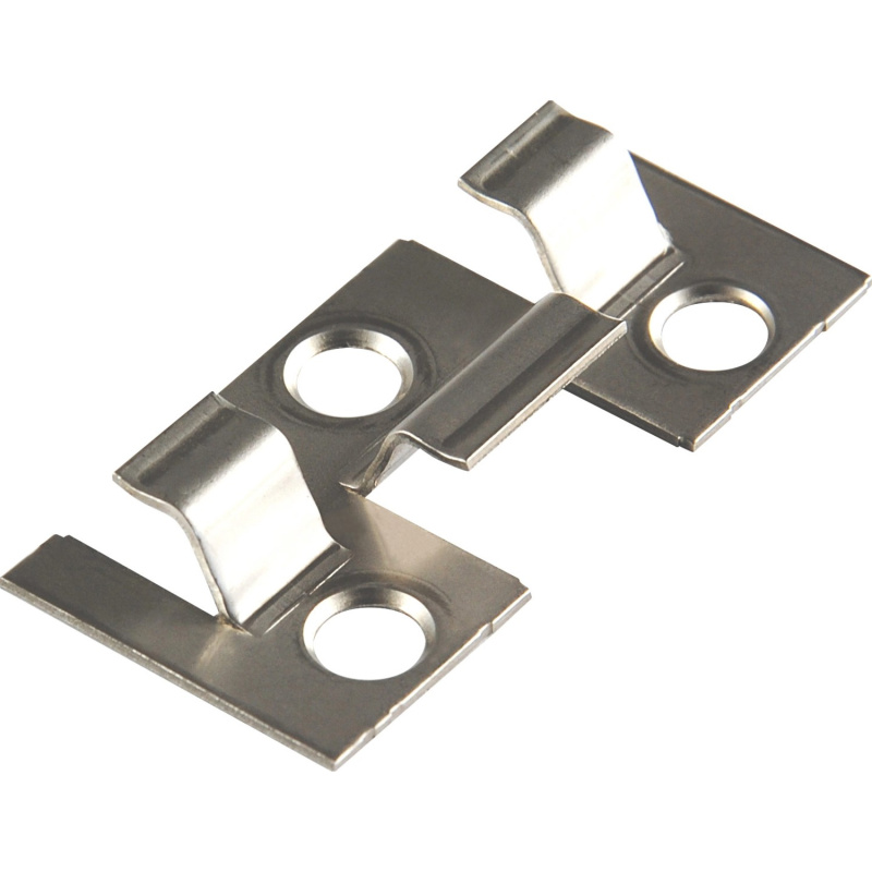 Kovalex Montážní klip pro terasová prkna WPC, nerezová ocel, stříbrná, 25 ks