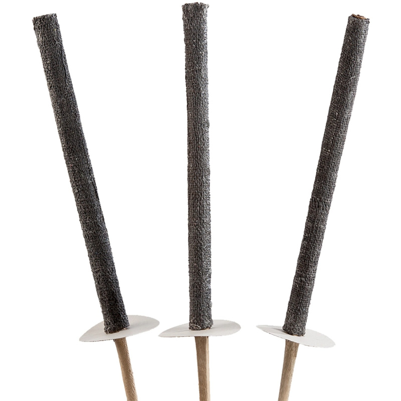 Vosková pochodeň černá sada 3 ks