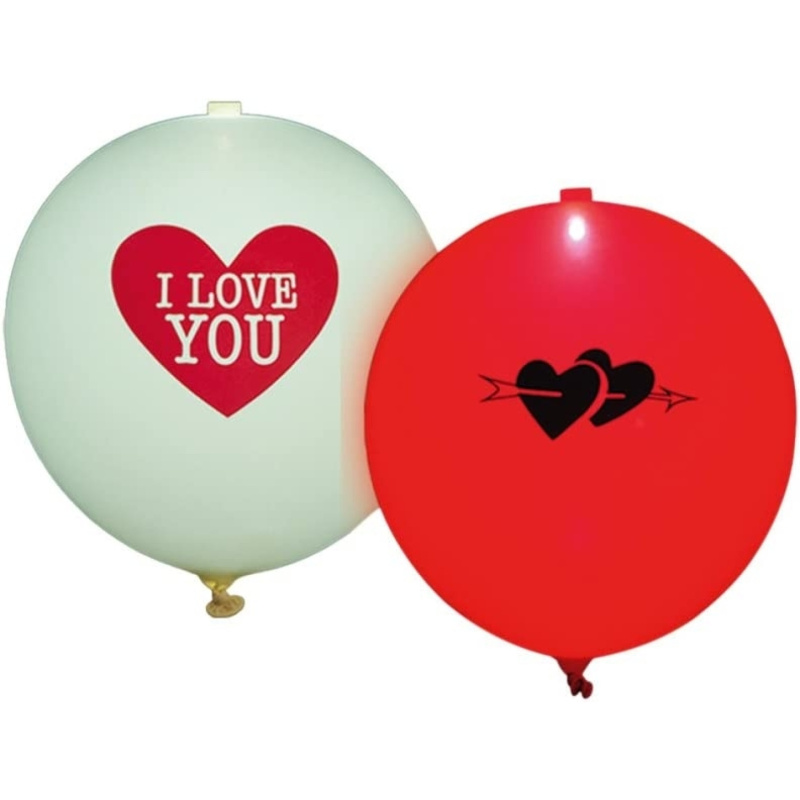 Nafukovací balónky svítící s led osvětlením i love you 5 ks