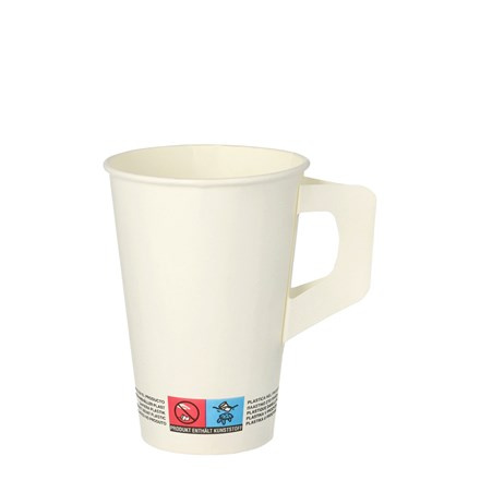 Kelímek s uchem 200 ml papírový 80 ks