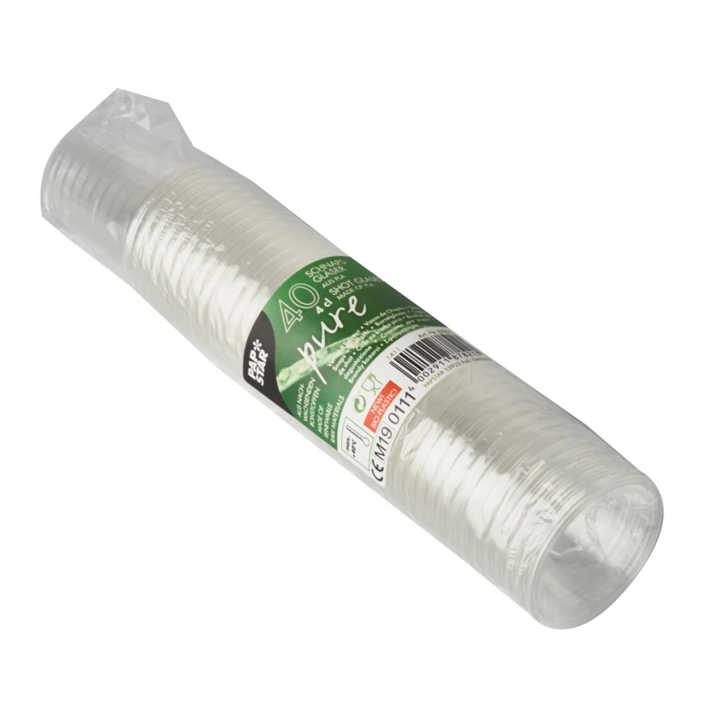 POPSTAR Kelímky z PLA 4 cl, 40 ks