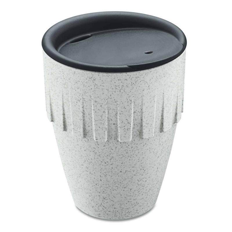 Hrnek na kávu s sebou, CONNECT COFFEE 300 ml, organic grey, KOZIOL šedá