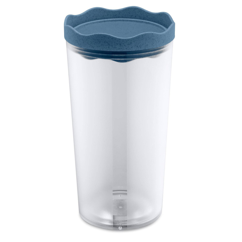 Dóza na sypké potraviny PRINCE L, hermetická, korálové víko, 1000 ml, KOZIOL tmavě modrý