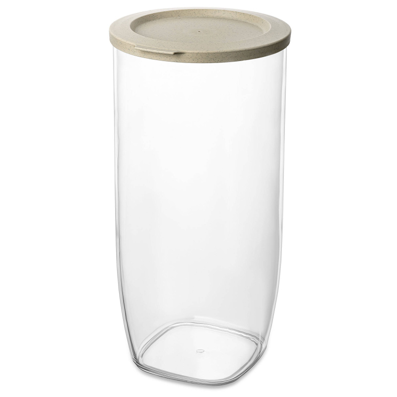 Plastová nádoba CONNECT na sypké potraviny, vzduchotěsná, 2000 ml, KOZIOL béžová