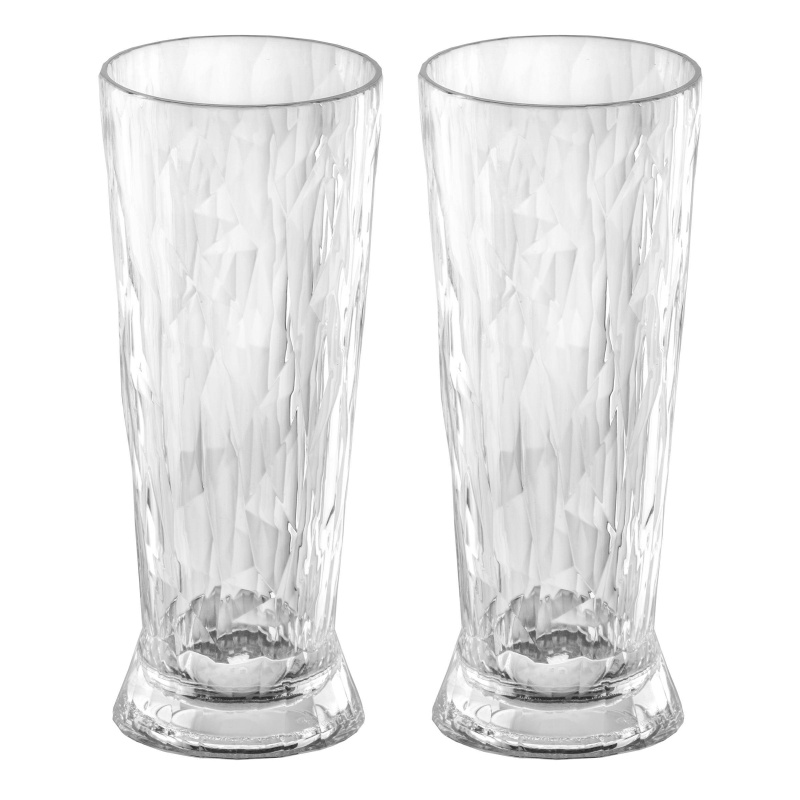 Sklenice na pivo CLUB No, 10, superglas, 2 x 300 ml, KOZIOL transparentní