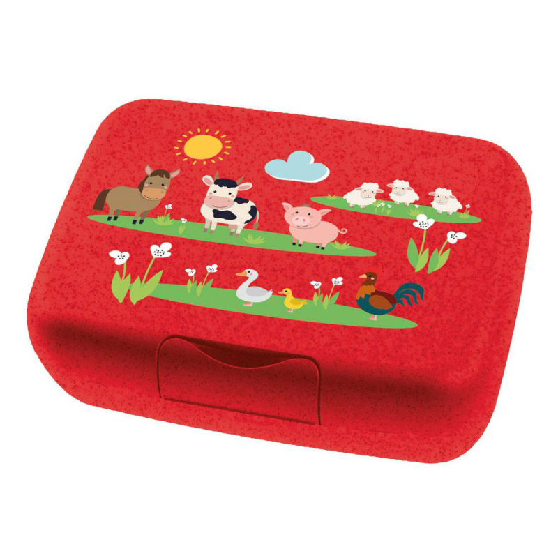 Box na svačinu CANDY L FARMA Koziol červený červený