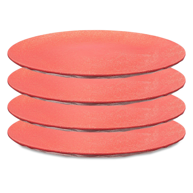 Obědový talíř, CLUB, Ø 26 cm, 4 kusy, KOZIOL, červený červený