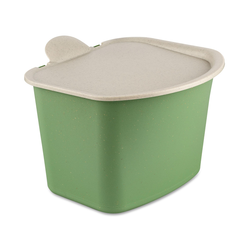 Nádoba na kuchyňský odpad BIBO, modrý, 3 l, KOZIOL, zelená zelená