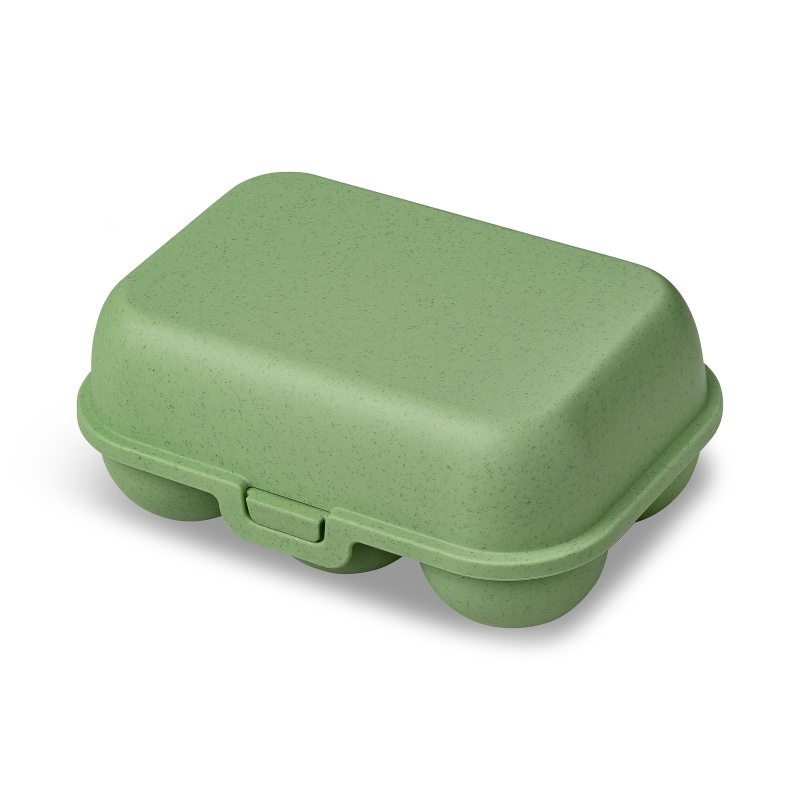 Nádoba na vajíčka EGGS TO GO MINI, na 6 vajec, zelená barva, KOZIOL zelený