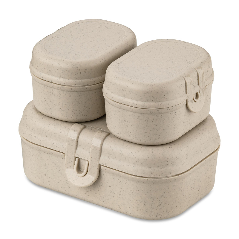 Lunchbox PASCAL READY MINI, sada 3 nádob, KOZIOL béžová