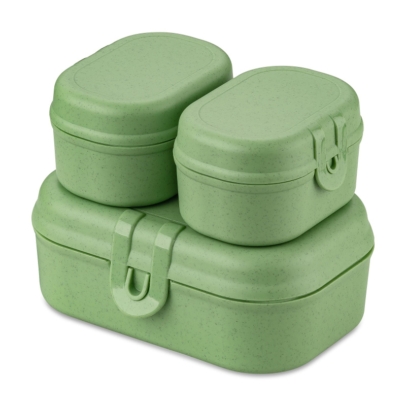 Lunchbox PASCAL READY MINI, sada 3 nádob, KOZIOL zelený