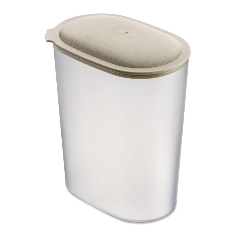 Dóza na potraviny OVAL, béžové víko, 2,5 L, KOZIOL béžová