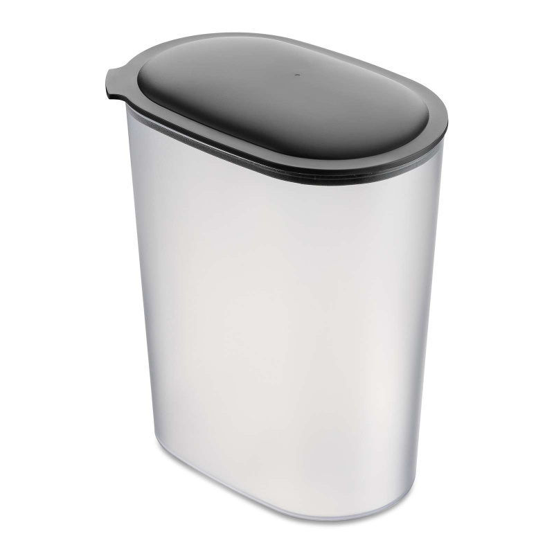 Dóza na potraviny OVAL, černé víko, 2,5 L, KOZIOL černá