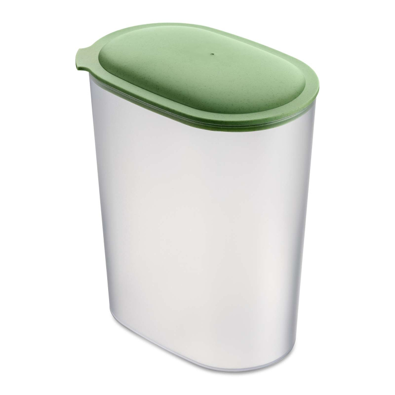 Dóza na potraviny OVAL, zelené víko, 2,5 L, KOZIOL zelený