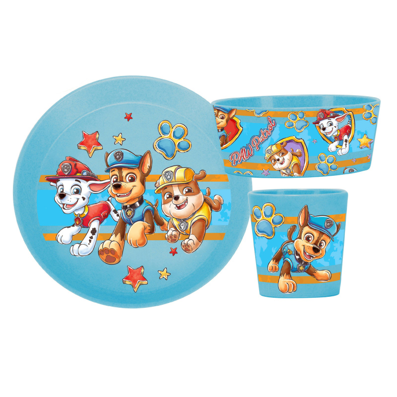 Koziol dětský jídelní set PAW PATROL modrý 3 ks vícebarevný