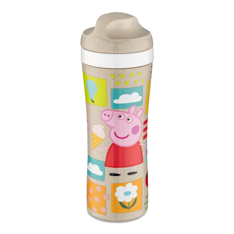 Láhev na vodu OASE PRASÁTKO PEPPA, 425 ml, KOZIOL béžová