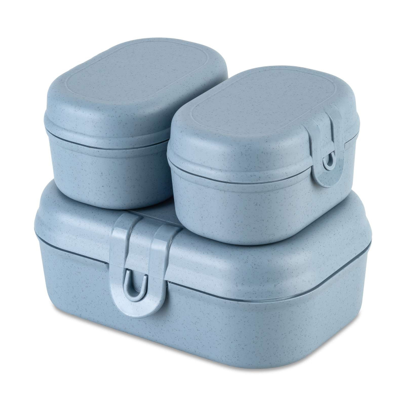 Lunchbox PASCAL READY MINI, sada 3 nádob, KOZIOL modrá