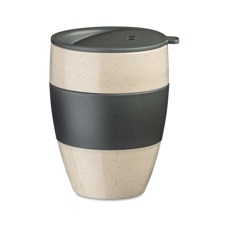 Termohrnek na kávu AROMA TO GO, 400 ml, KOZIOL, antracitový antracitová